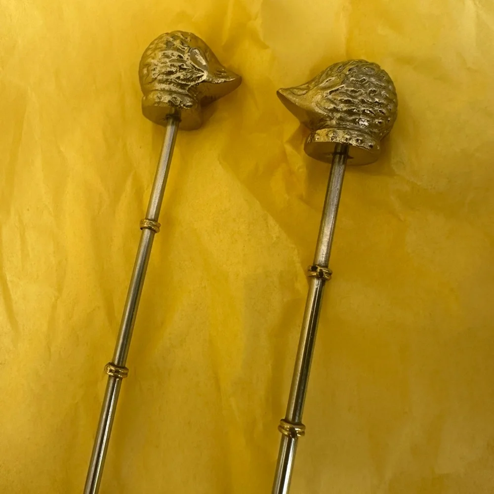 Free w/ $30+ Anthropologie Spring Hedgehog Cocktail Spoon Stirrer Silver & Gold